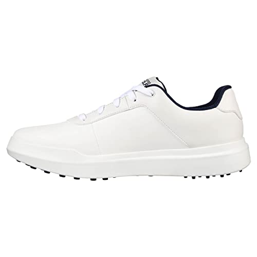 Skechers Herren Go Golf Drive 5 Leder Schuhe - Weiß/Marine - UK 9.5