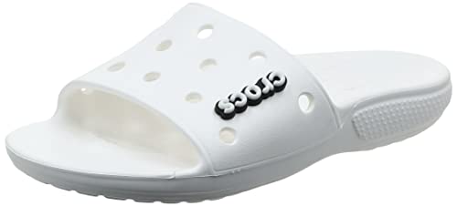 Crocs Unisex Classic Slide Sandalen,Weiß,39-40
