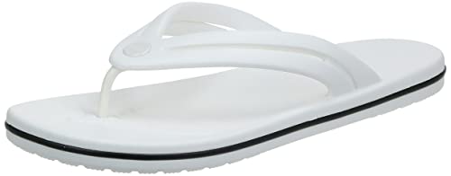 Crocs Damen Crocband Flip W Zehentrenner, White, 39/40 EU