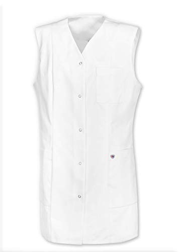 BP 1510-400-21-M Uniformjacke, Ärmellos, V-Ausschnitt, 215,00 g/m² Stoffmischung, weiß ,M