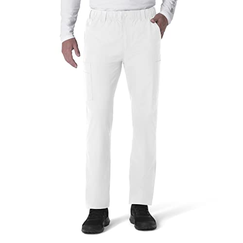 Carhartt Herren Force Straight Leg Hose Medizinische Schlupfhose, Weiss/opulenter Garten, Medium Kurz