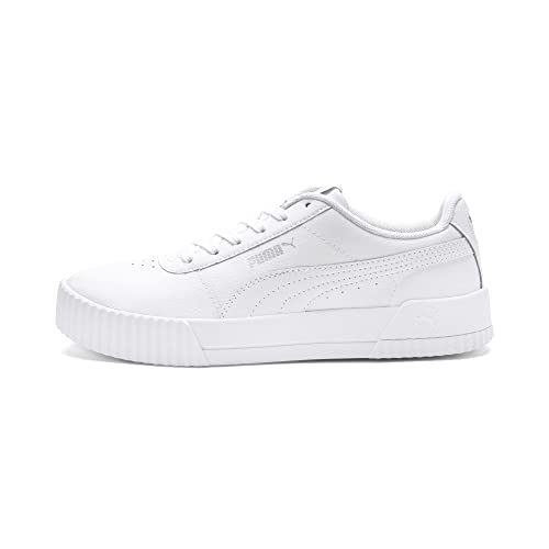PUMA Damen Carina L Sneakers, White White Silver, 36 EU
