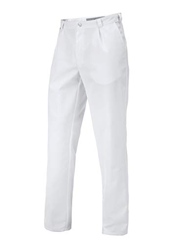 BP Med Trousers 1359-558-21 Herrenhose - Bundfalten - 65% Polyester, 35% Baumwolle - Normale Passform - Größe: 54n - Farbe: weiß