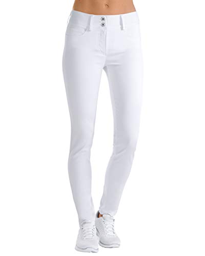 CLINIC DRESS Hose 5-Pocket-Hose Damen leicht vertiefter Bund 60 Grad Wäsche weiß 38