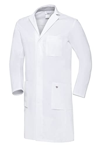 BP 1753-130-0021-54l Arztkittel für Männer, Langarm, Arm-Lift-System, 205,00 g/m² Reine Baumwolle, weiß, 54l