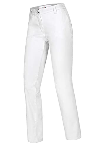 BP 1734-130-0021-42s Frauen-Chinos, mit Taschen, 205,00 g/m² Reine Baumwolle, weiß, 42s