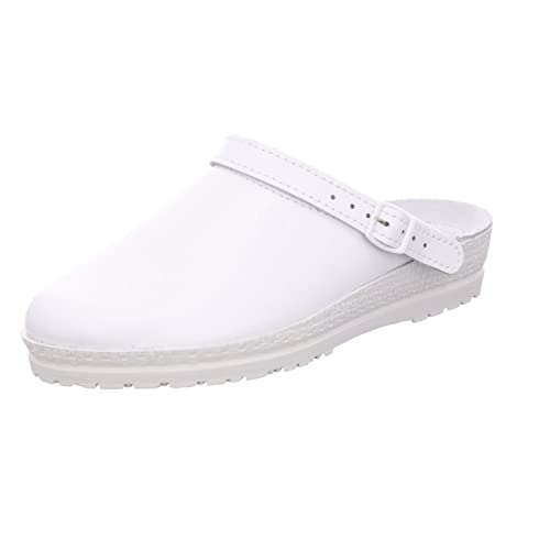 Rohde Damen, Frauen, Clogs, Slipper,Freizeitschuhe,schluepfschuhe,Slipper,Slides,Slip-ons,Backless Slipper,Mules,sommerclogs,Weiss,38 EU / 5 UK