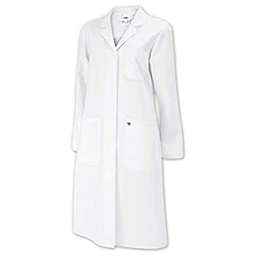 BP 1699-130-21-36n Mantel für Frauen, Langarm, Kragen mit Aufschlag, 205,00 g/m² Reine Baumwolle, weiß, 36n