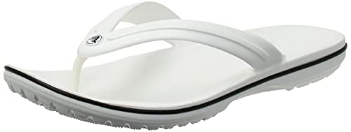 crocs Unisex-Erwachsene Crocband Flip Flop Zehentrenner, White, 38/39 EU