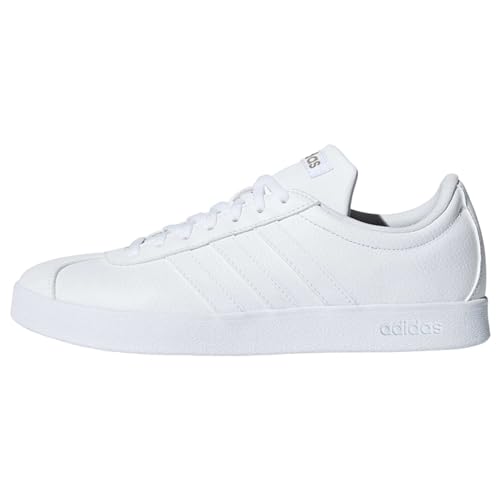 adidas Damen VL Court 2.0 Sneakers, Ftwr White Ftwr White Cyber Met, 38 EU