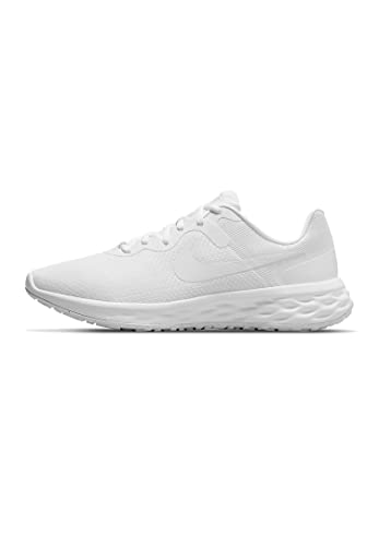 NIKE Herren Revolution 6 Next Nature Sneaker, Weiß/Weiß-Weiß, 43 EU