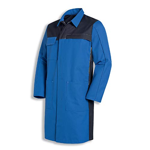 Uvex 8869 Herren-Arbeitsmantel - Blaue Männer-Labormantel - Lange Schnittform und mit Stretchzone 64/66