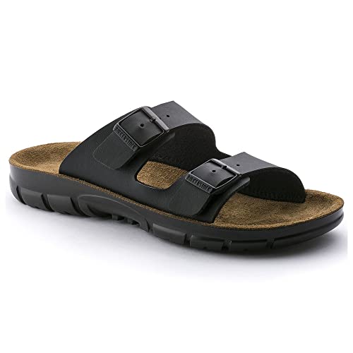 Birkenstock Sandale Bilbao, Birko-Flor, schwarz, Weite schmal, Größe 38 520793-38 (Pantolette Schuh Halbschuh Latsche Zweischnaller Berufsschuh Schuhe Birki Slipper Pantoffel Schluffen Schlappen)