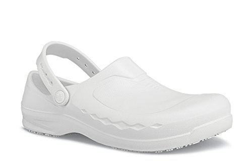 Shoes for Crews Arbeitsschuhe ZINC – Bequeme, Wasserabweisende & Rutschhemmende Clogs für Schichtarbeit, Medizin- und Küchenpersonal, OB E SR – für Damen und Herren