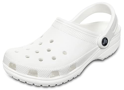Crocs unisex-adult Classic Clog Clog, White, 39/40 EU