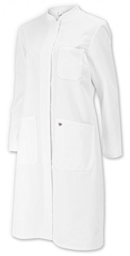 BP 1614-485-21-42n Mantel für Frauen, Langarm, Stehkragen, 215,00 g/m² Stoffmischung, weiß, 42n