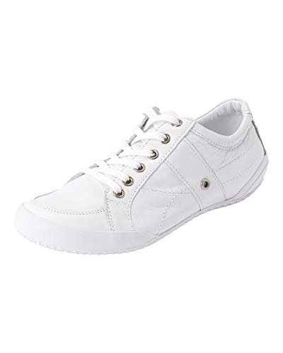 CLINIC DRESS Schnürschuh sehr Leichter Damen-Schuh Rutschhemmende Sohle, gepolsterte und herausnehmbare Innensohle weiß 38