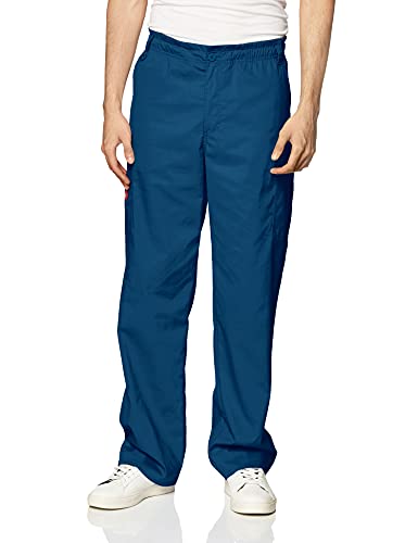 Dickies Herren Signature Elastic Waist Scrubs Pants / Pants Pants - Medizinische Schlupfhose, Karibikblau, S Tall EU