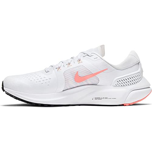 Nike Damen Air Zoom Vomero 15 Running Shoe, White/Crimson Pulse-Crimson Tint-Black, 38 EU