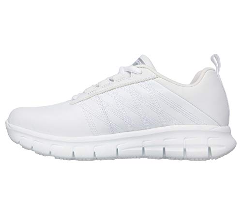 Skechers Damen Sure Track Erath Slip On Sneaker, White Leather, 38 EU