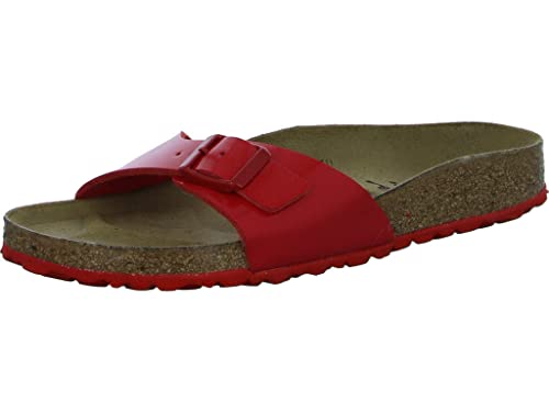 Birkenstock Madrid BF, rot(patentcherry), Gr. 39