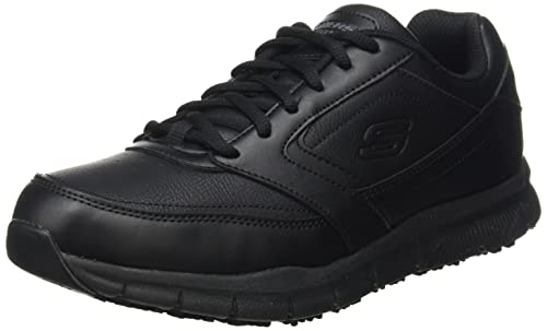Skechers Herren Nampa work boots, Black Synthetic Pu, 43 EU