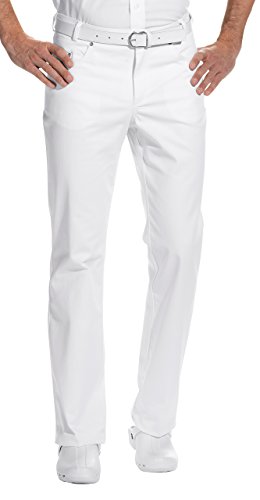 clinicfashion 12013006 Jeans Arzthose Herren weiß, Langgröße, Baumwolle Stretch, Größe 106