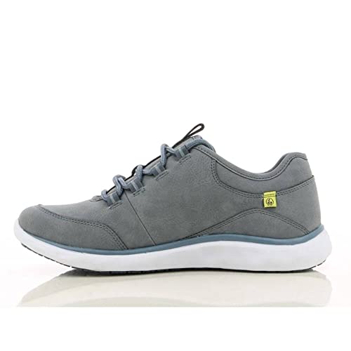 Oxypas 'Patricia' Leichte, bequeme Profi-Schuhe mit Memory-Schaumstoff-Einlegesohle, Anti-Rutsch-SRC und Antistatisch ESD (Größe 40), Grau