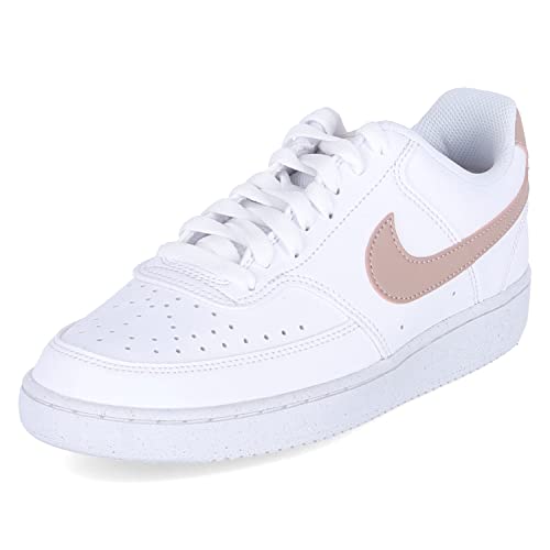 Nike Damen Court Vision Low Next Nature Sneaker, White/PINK Oxford, 40 EU