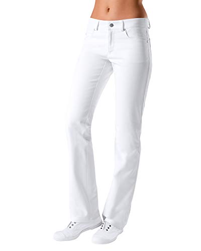 CLINIC DRESS Hose für Damen, 5-Pocket-Form, Taille leicht vertieft, Schrittlänge: ca. 82 cm, 97% Baumwolle/3% Elastolefin (Stretch), 95° Wäsche weiß 52