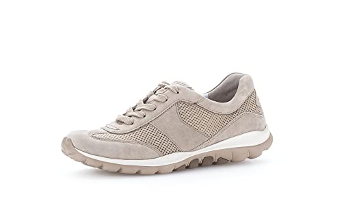 Gabor Damen Low-Top Sneaker, Frauen Halbschuhe,Wechselfußbett,Turnschuhe,Laufschuhe,schnürschuhe,schnürer,Plateausohle,leinen,40 EU / 6.5 UK