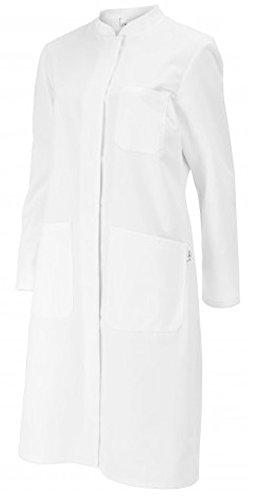 BP 1614-130-21-38n Mantel für Frauen, Langarm, Stehkragen, 205,00 g/m² Reine Baumwolle, weiß, 38n