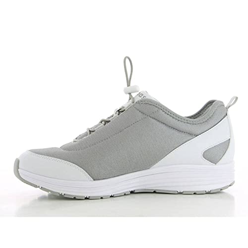 Oxypas Safety Jogger Sicherheitstrainer Herren - James - Bequemer, Rutchfest und mit Elastischen Schnürsenkeln, Grau EU 43
