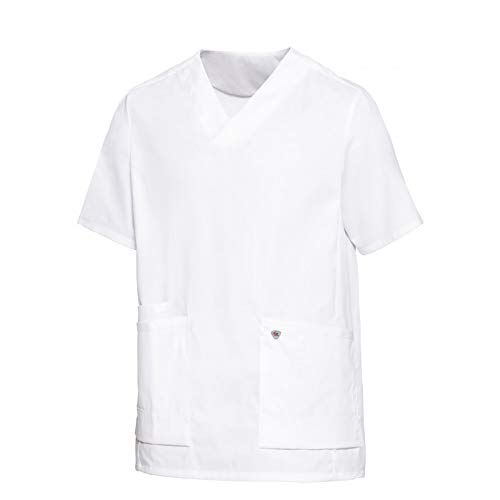 BP 1763-684-0021-XLn Unisex Überzieh-Kasack, Superleichter Stoff, 150,00 g/m² Stoffmischung mit Stretch, weiß, XLn