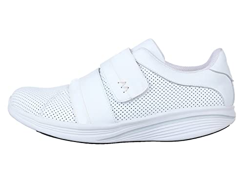MBT Damen Kletthalbschuhe ISA W, Frauen Halbschuhe,Dynamic Sport,Freizeitschuhe,Klettverschluss,Klettschuhe,Strassenschuhe,Weiß (White),39 EU / 5 UK