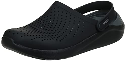 Crocs Unisex-Erwachsene LiteRide Clog Clogs, Schwarz (Black/Slate Grey), 43/44 EU