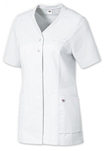 BP 1750-435-21-M Freizeit-Tunika für Frauen, 1/2 Ärmel, Piqué-Einsätze und Arm-Lift-System, 180,00 g/m² Stoffmischung, weiß, M