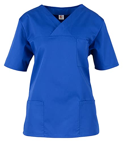 BEB Kasack Basic Unisex Medizinisches Schlupfhemd, Kornblau, XXL