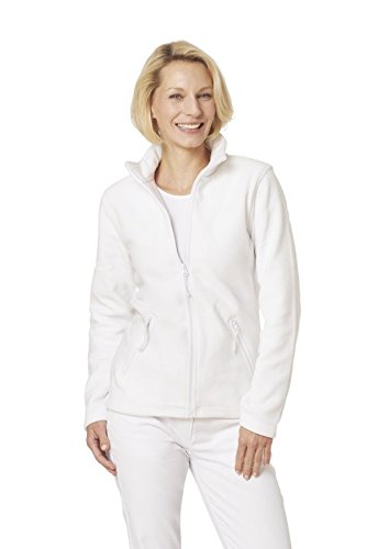 Leiber Damen-Fleecejacke 1/1 Arm 08/2662, Farbe: Weiß, Größe: L
