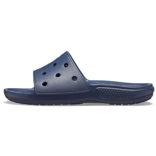 Crocs Classic Slide – Unisex Sandalen für Erwachsene – Bequeme Schuhe für den Strand – Navy – Größe 39-40