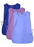 Sivvan Unisex Schürze (3er Pack) - Verstellbare Taillengurte, 2 Fronttaschen - S87003 - Ceil Blue/Royal Blue/Lavender