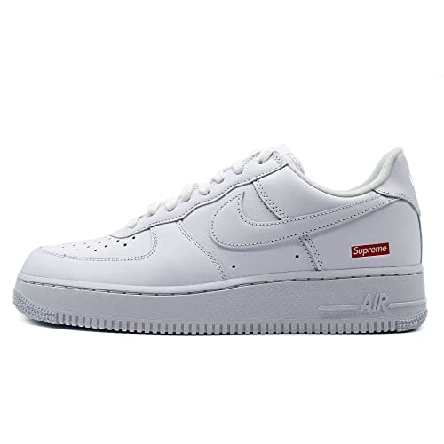 Nike Air Force 1 Low CU9225 100 Supreme Herren Mini-Box-Logo, Weiß, Größe 44