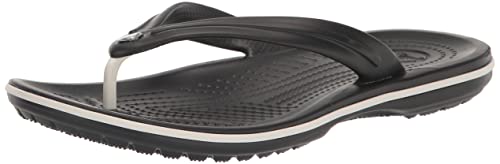 Crocs Damen Crocband Flip W Zehentrenner, Black, 36/37 EU