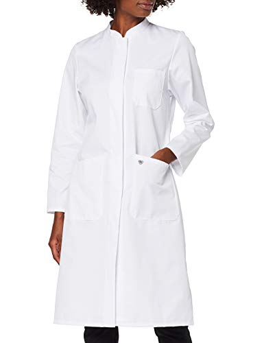BP 1614-485-21-36n Mantel für Frauen, Langarm, Stehkragen, 215,00 g/m² Stoffmischung, weiß, 36n
