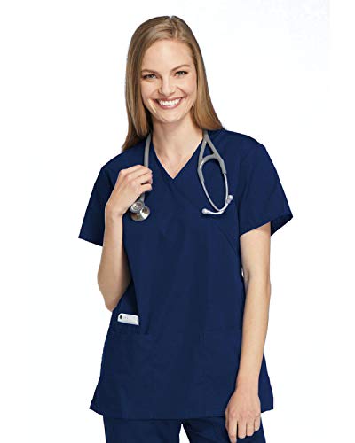 Smart Uniform 1224 Schlupfkasacks Zurück Krawatte (S, Navy)