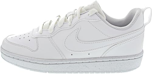 NIKE Court Borough Low RECRAFT (GS) Sneaker, White/White-White, 40 EU