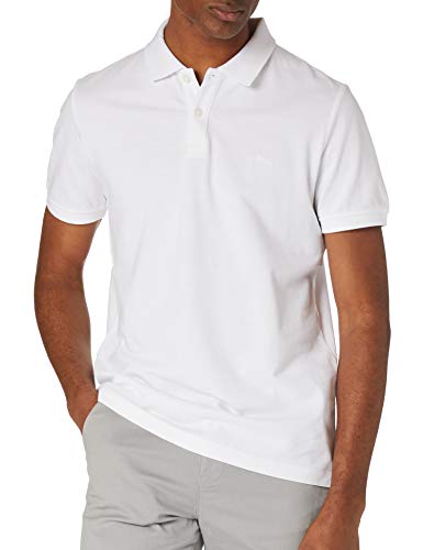 s.Oliver Herren Poloshirt Kurzarm Regular Fit Polohemd, Blanco (White), XL
