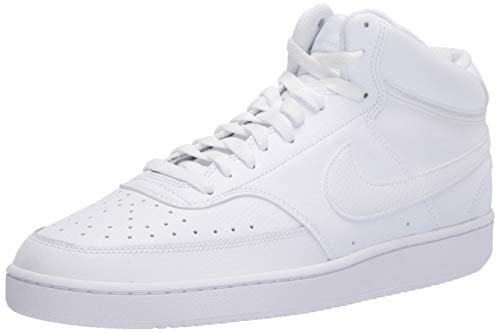 Nike Herren Court Vision Mid Wanderschuh, Weiß, 43 EU