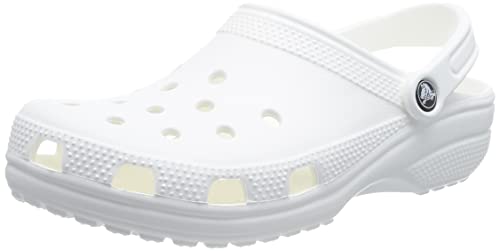 Crocs Unisex Erwachsene Classic Clogs, Schwarz - weiß - Größe: 38.5 EU