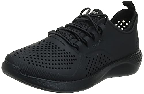 Crocs LiteRide Pacer K Sneaker, Black/Black, 34/35 EU